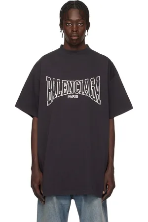 Balenciaga T-shirt surdimensionné noir à logo Boxing