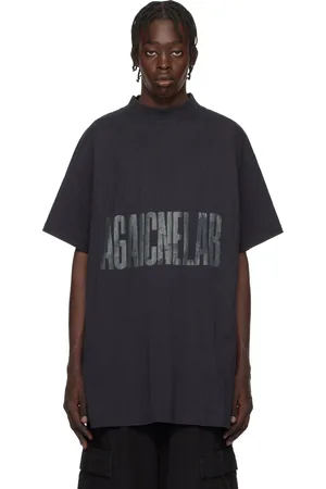 Balenciaga T-shirt surdimensionné noir à logo inversé