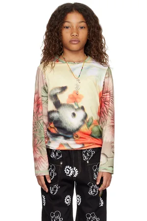 Chopova Lowena Enfant | T-shirt à manches longues multicolore à image exclusif à SSENSE