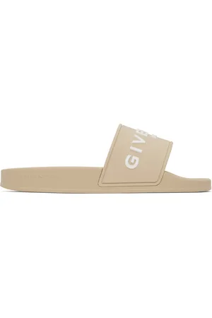 Givenchy Sandales à enfiler beiges en caoutchouc