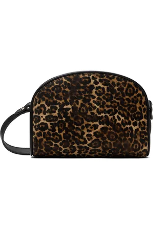A.P.C. Mini sac Demi-lune noir et brun