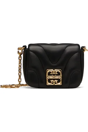 Givenchy Micro sac noir à ferrure à logo 4G Liquid