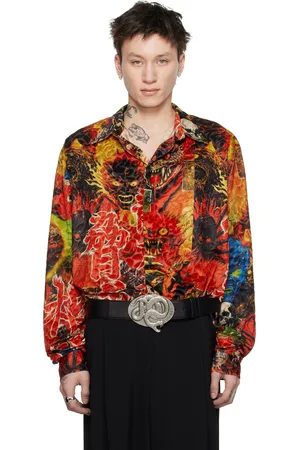 LU’U DAN Chemise Misfit multicolore