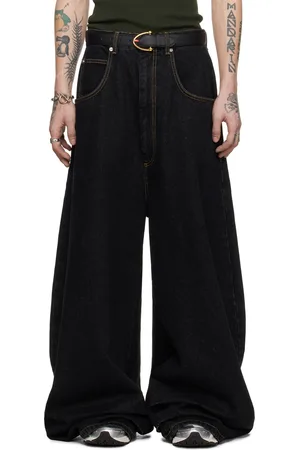LU’U DAN Jean surdimensionné noir