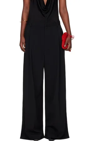 LU’U DAN Pantalon surdimensionné et ample noir