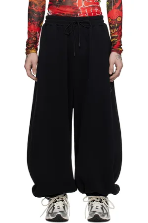 LU’U DAN Pantalon de survêtement de style bontan ample noir