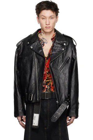 LU’U DAN Blouson L-D Perfecto noir en cuir