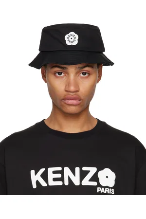 Kenzo Chapeau bob noir à écusson à logo