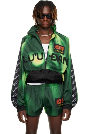 LU’U DAN Blouson de survêtement coupe-vent vert