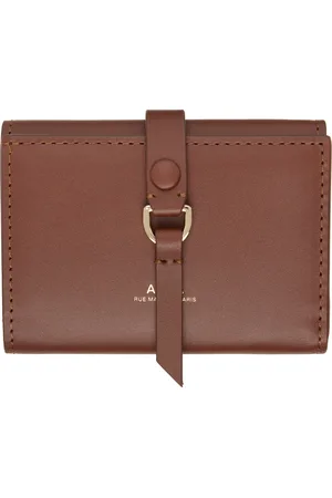 A.P.C. Portefeuille Noa brun à trois volets