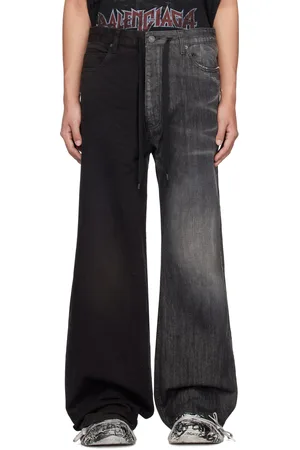 Balenciaga Jean noir à panneaux