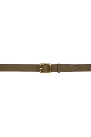 RAG&BONE Ceinture boyfriend brune en cuir