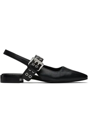 RAG&BONE Chaussures à enfiler Astra noires en cuir à bride arrière