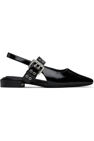 RAG&BONE Ballerines Astra noires en cuir à bride arrière