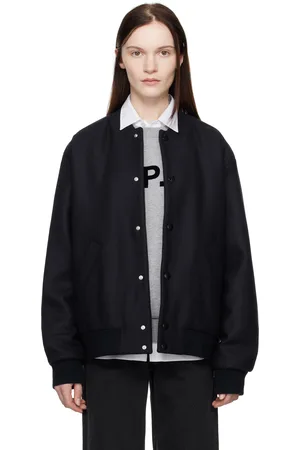 A.P.C. Blouson aviateur Micky bleu marine