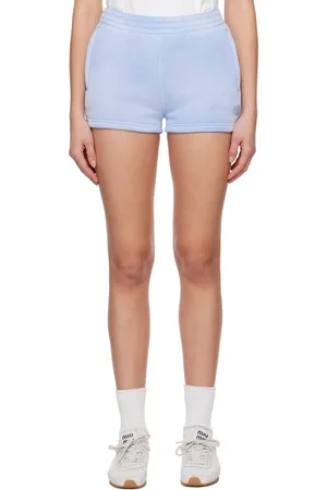 Alexander Wang Short bleu à logo en relief