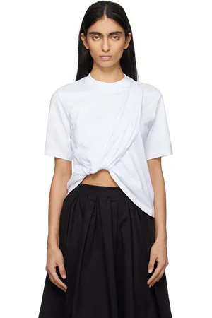 Msgm T-shirt blanc à fronces
