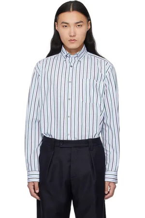 A.P.C. Chemise Mateo bleue à logo