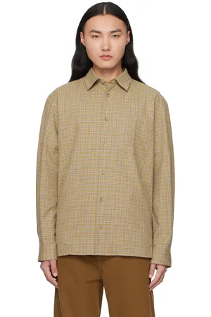 A.P.C. Chemise Malo beige et jaune