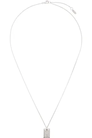 númbering Collier #7727 argenté