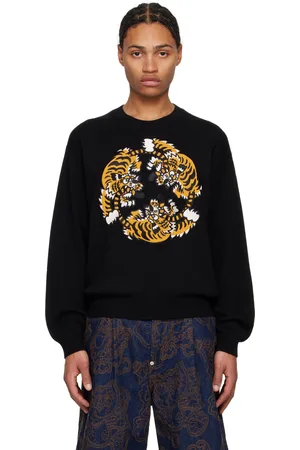 Kenzo Pull noir à image et logo brodés édition VERDY