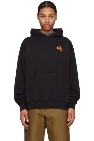 Kenzo Pull à capuche surdimensionné noir à logo Pop brodé