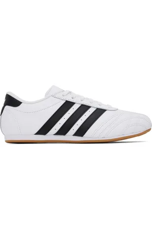 adidas Baskets Taekwondo blanc et noir à laçage
