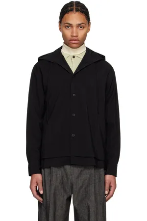 LE 17 SEPTEMBRE Chemise étagée noire à capuche