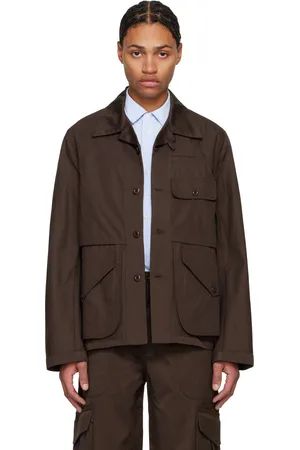 Kenzo Blouson de travail réversible brun