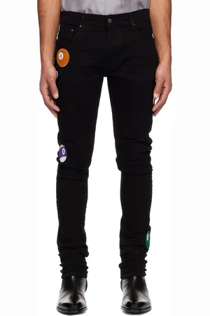 AMIRI Jean skinny noir à appliqués de boule de billard