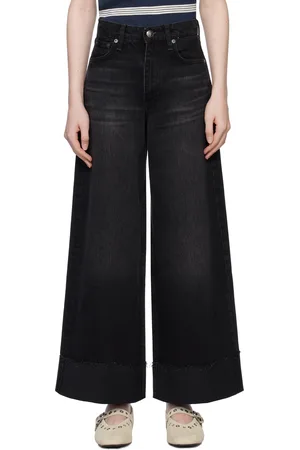 RAG&BONE Jean ample écourté Sofie noir