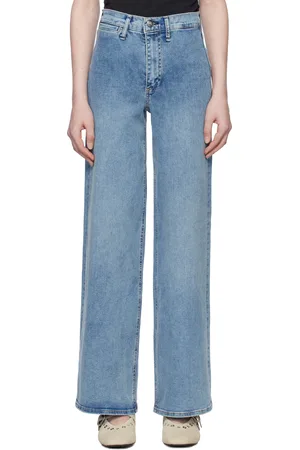 RAG&BONE Jean droit Hadley bleu en denim Epic