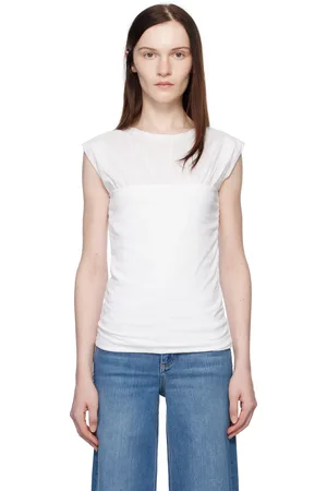 RAG&BONE Haut Mica blanc à panneaux