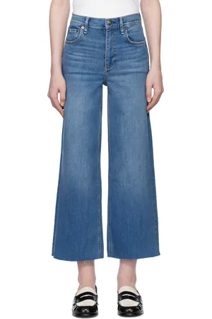 RAG&BONE Jean écourté Andi bleu en denim Epic