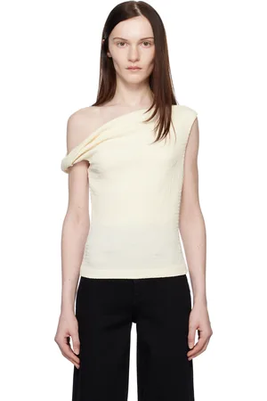 RAG&BONE Chemisier Lou blanc cassé à épaules dénudées