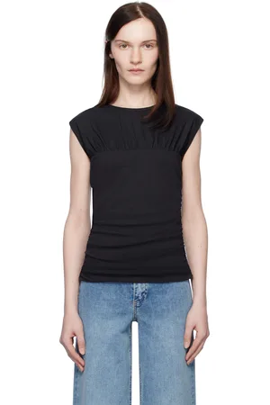 RAG&BONE Haut Mica noir à panneaux