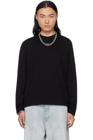 OFF-WHITE T-shirt de planchiste à manches longues noir à quatre flèches modifiées