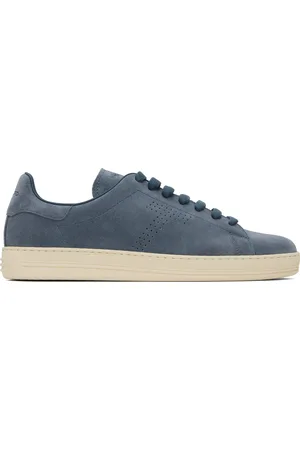 Tom Ford Baskets Warwick bleues en suède