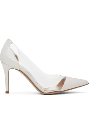 Gianvito Rossi Chaussures à talon aiguille 85 blanches en vinyle