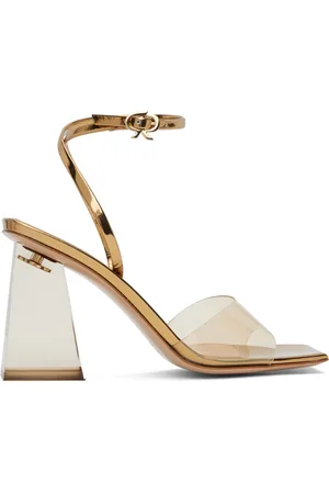 Gianvito Rossi Sandales à talon bottier Cosmic 85 dorées