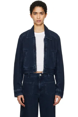 RAG&BONE Blouson Anya bleu en denim