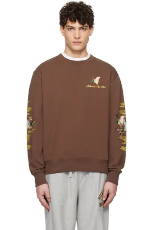 Billionaire Boys Club Pull molletonné brun à images de canards brodées