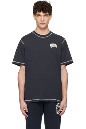 Billionaire Boys Club T-shirt bleu marine à petit logo arqué et à piqures contrastantes