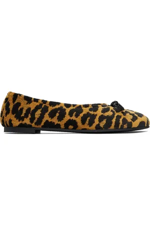 Stella McCartney Ballerines noir et brun clair à motif léopard - Ryder
