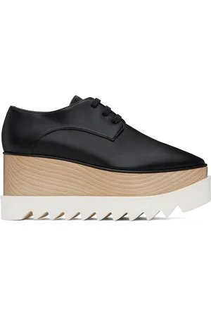 Stella McCartney Derbys noirs à semelle Elyse à plateforme