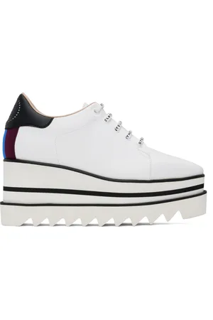 Stella McCartney Baskets Sneak-Elyse blanches à plateforme