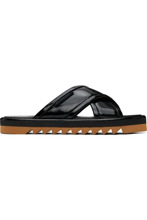 Stella McCartney Sandales Sneak-Elyse noires à brides entrecroisées