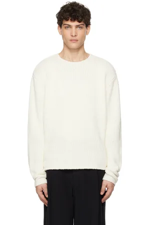 COMMAS Pull blanc cassé en coton et cachemire