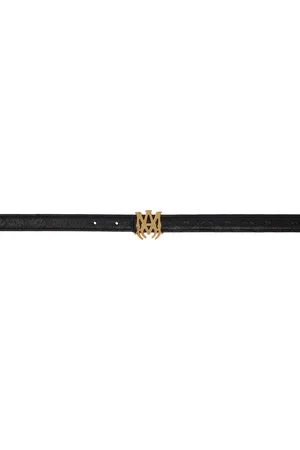AMIRI Ceinture noire à monogramme et à motif à logos