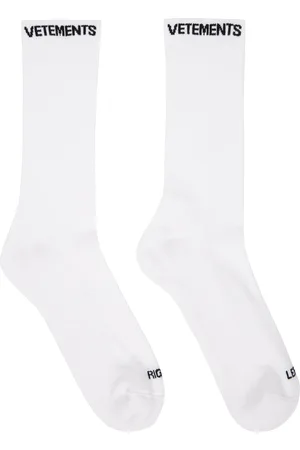 Vetements Chaussettes blanches à logos